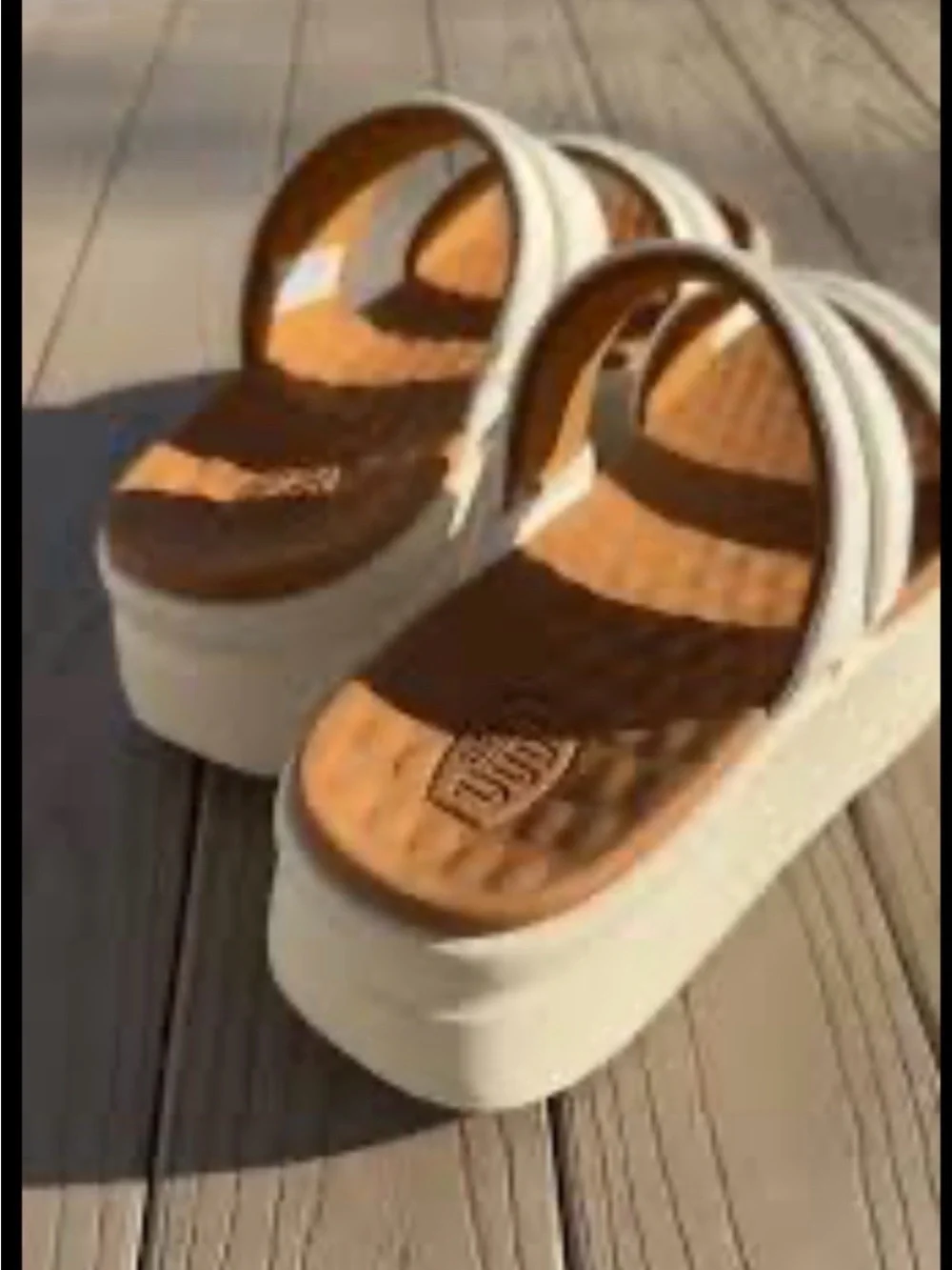 HEY DUDE WOMENS AUSTIN SLIDE CLASSIC SANDAL white size 10W new